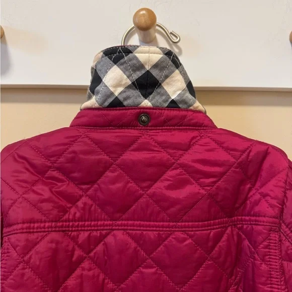 Burberry Kids Quilted Jacket - Burgundy - Picture 9 of 12